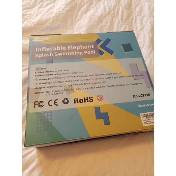 New Inflatable Elephant splash swimming pool - Picture 3 of 4